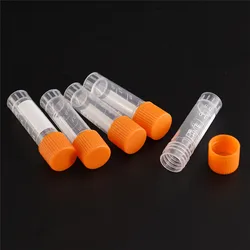 20 Pcs Lab Analysis Volume Vials Centrifuge Tubes With Screw Cap 1.8ml Graduation PP Freezing Tube Bottles