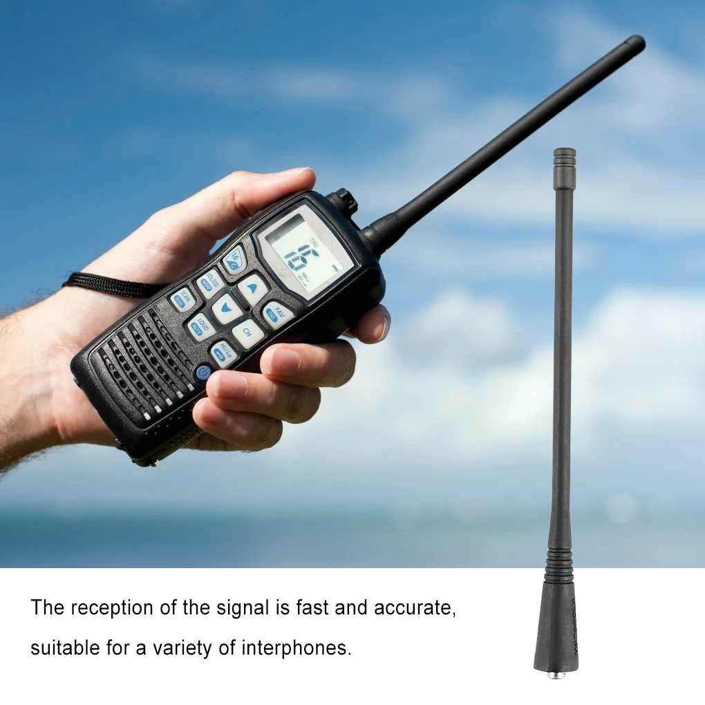 Hand Held Walkie Talkie Long Antenna Aerial Two-way Radio Accessory Spare Part Replacement for Motorola GP68/GP88