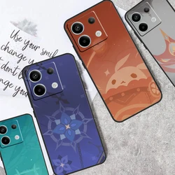 Anime Genshin Impact Case For Redmi Note 13 Pro 9 10 11 12 Pro Plus 9S 10S 11S 12S Cover For Redmi 12C 10C 13C