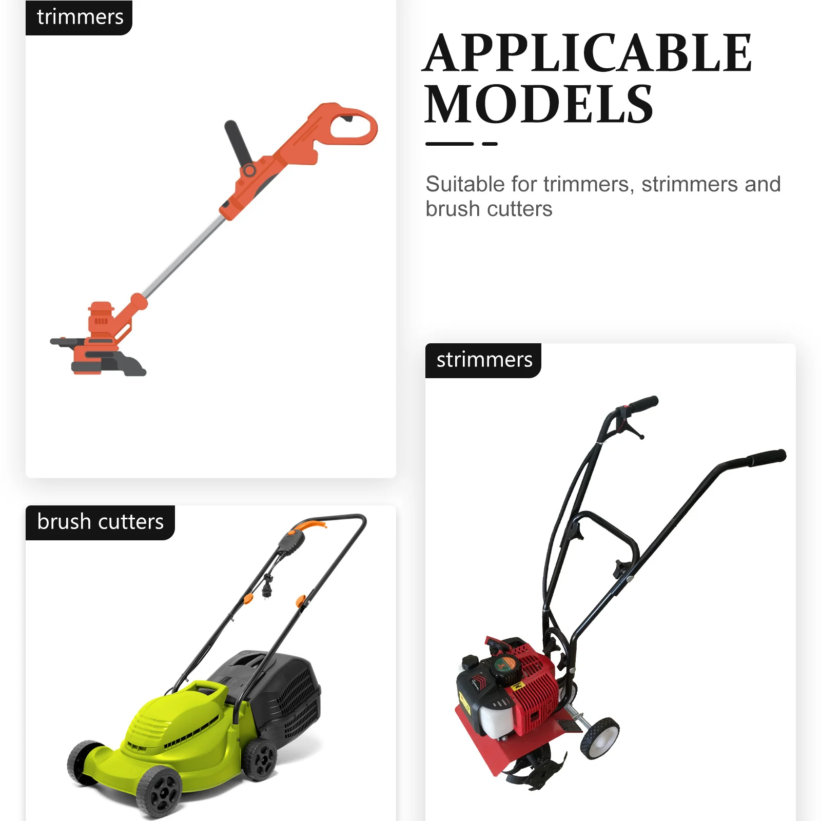 

Grass Trimmer Shoulder Strap Shape Harness Adjustable Buckle Soft Padded Belt Labor Saving for Brush Cutter Garden