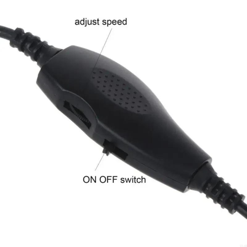 مروحة مستخرج من 12 سم 5V مع وحدة تحكم السرعة البحرية/ورشة العمل/حمام منفاخ التهوية