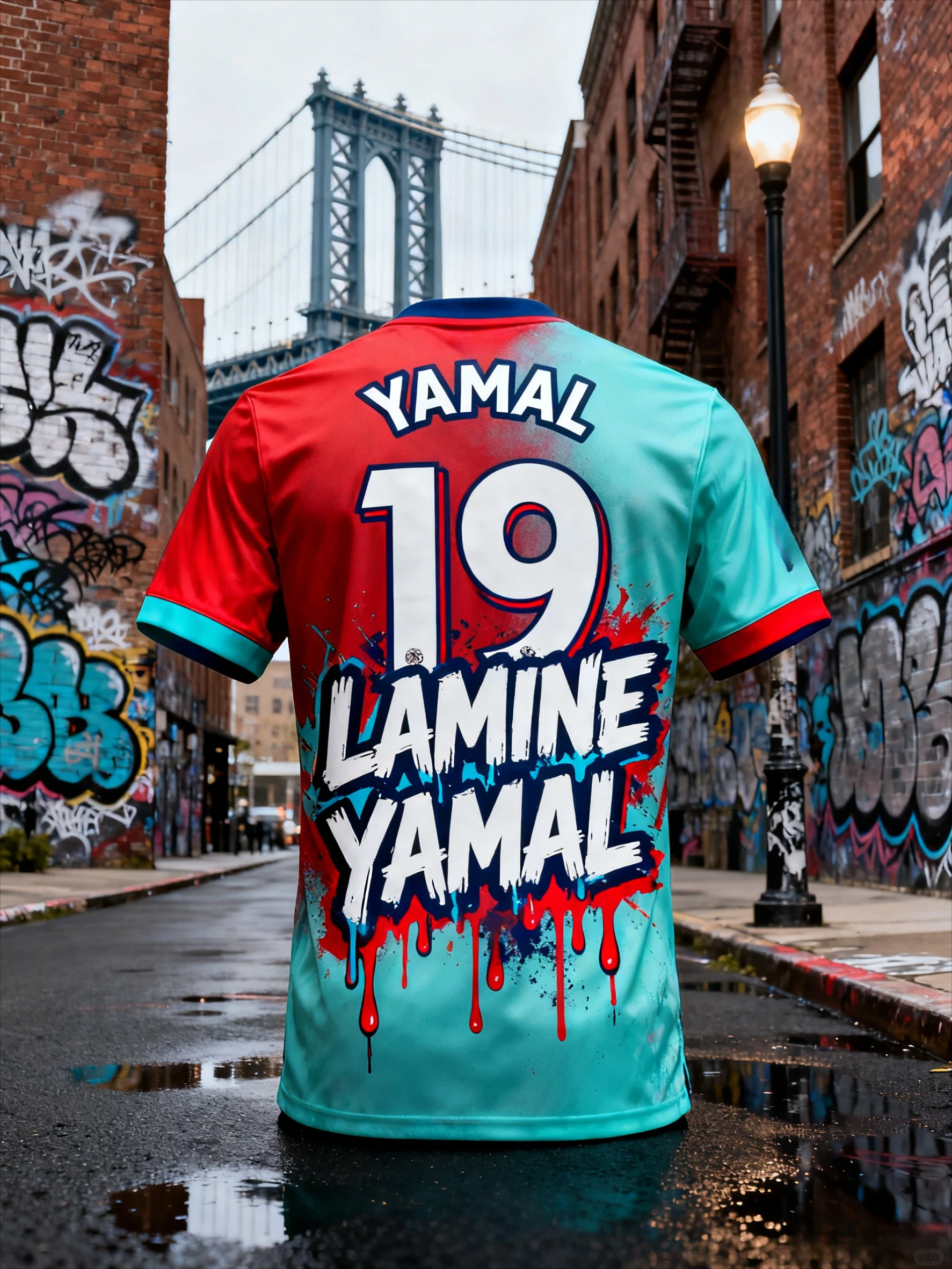 2026 Camiseta de moda esportiva 3d comemorativa Lamin Yamal Jersey, camisa de treinamento de fã, roupa casual e confortável para pais e filhos