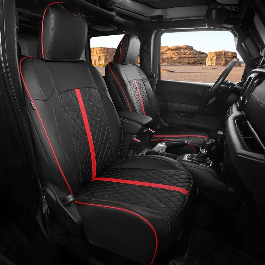 

Чехлы на сиденья для Jeep Wrangler 4Door JL 2018 2019 2020 2021 2022 2023 2024 2025 на заказ, чехол на сиденье автомобиля, полный комплект, роскошный водонепроницаемый