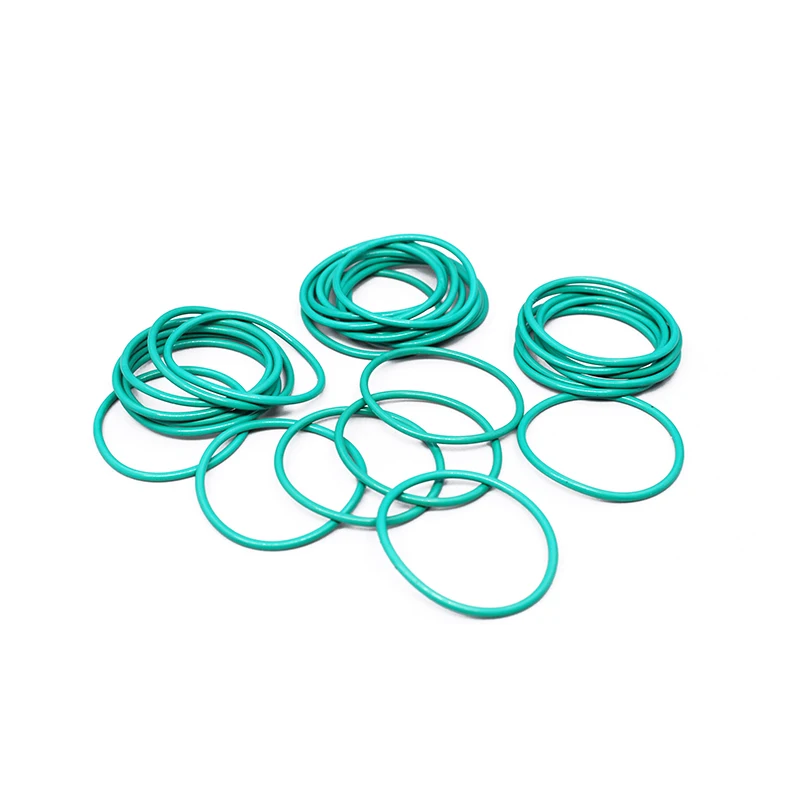 FKM O Ring CS7mm ID24-670mm Green Fluorine Rubber O Ring Sealing Gasket Insulation Oil High Temperature Resistance Fluorine 1Pc