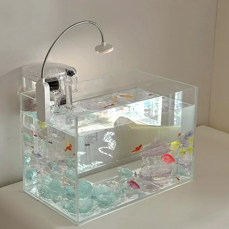 

Japanese Style Originality Living Room Ornament Aquariums Luxury Modern Designer Aquariums Simplicity Pet Products Fishbowl HBHD