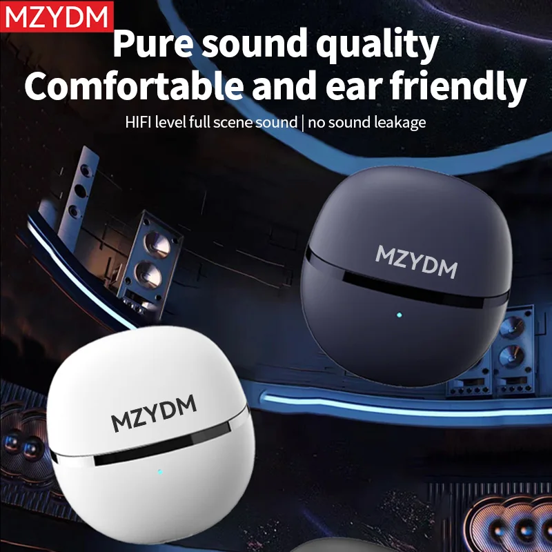 MZYDM سماعة لاسلكية Bluetooth5.3 سماعات الكمون المنخفض المزدوج HD هيئة التصنيع العسكري دعوة سماعات HIFI الصوت سماعات داخل الأذن كشف سماعة الألعاب #1