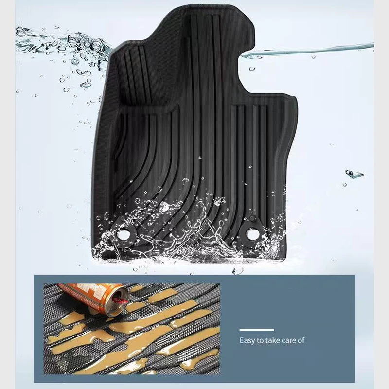 Car Floor Mats for Toyota Prius 5th generation 60 series 2023 Left Rudder TPE Cargo Liner Waterproof Floor Liners Trunk Mats RHD