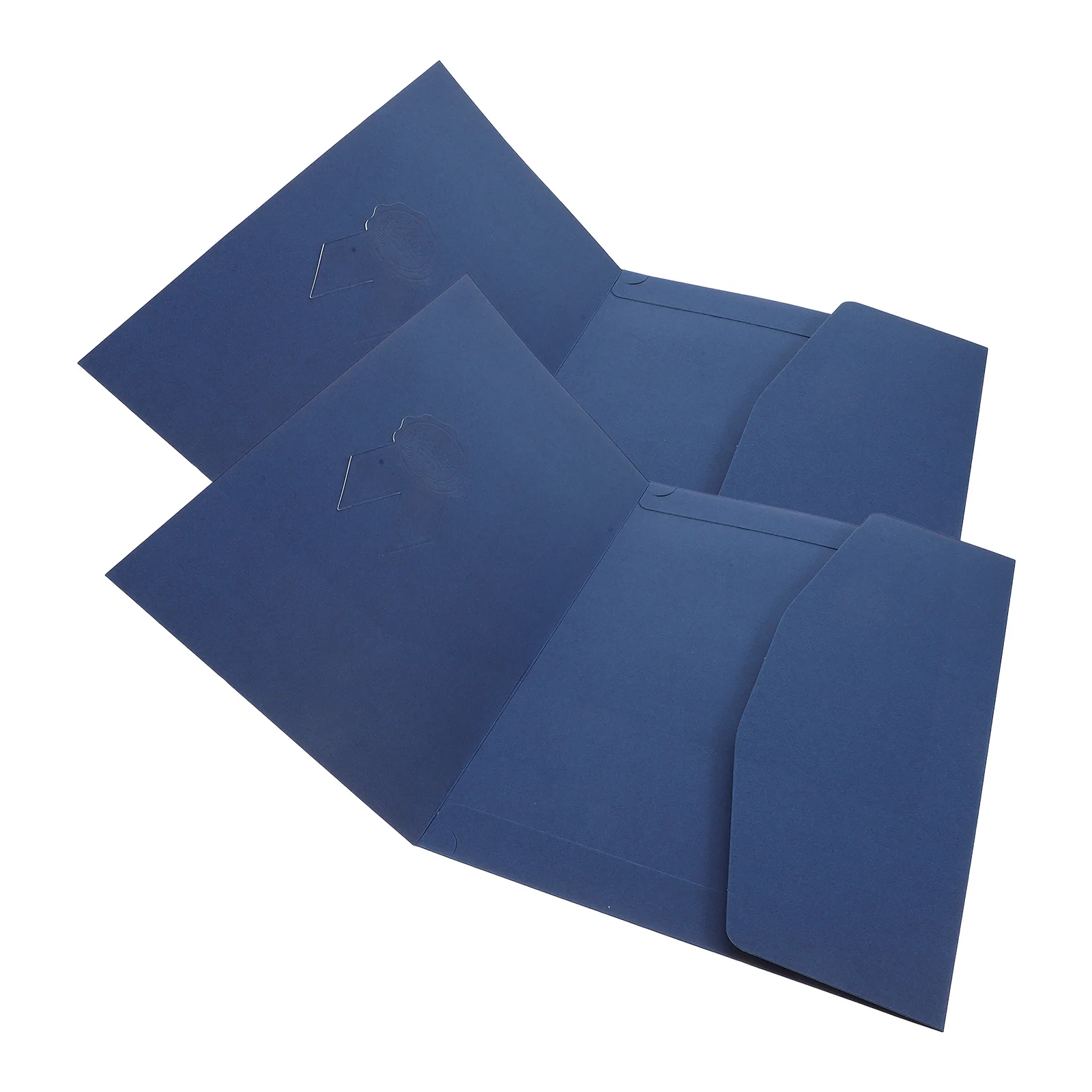 

2Pcs Stylish Certificate Holder Paper Award Cover Diploma Protector Smooth Edges Long Lasting Design Certificate Holders