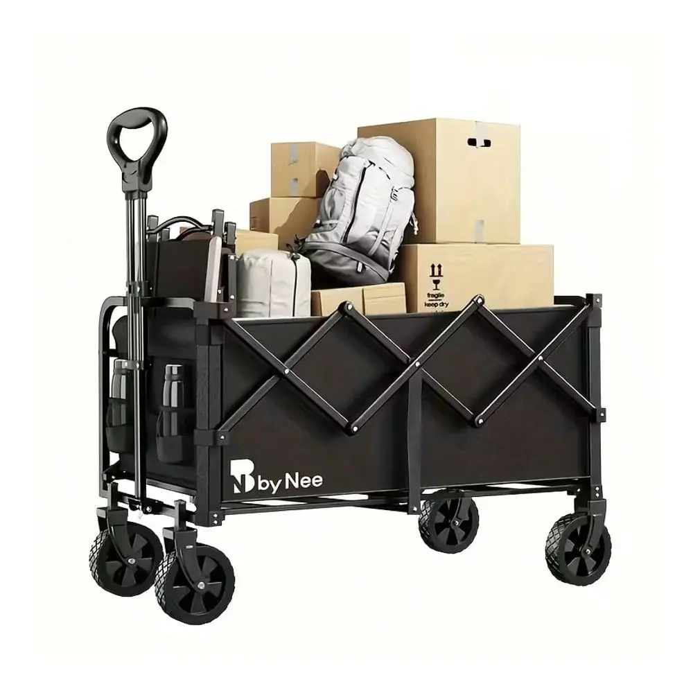 

Pc Collapsible Foldable Wagon Cart, Trailer Holds 220lbs300lbs450lbs550lbs. Heavy Duty Multipurpose Garden Cart All Terrain Uti