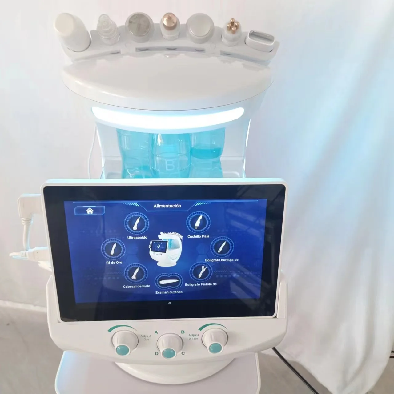 Blue Ice Skin Analyzer Multi Care Anti-aging Wrinkle Removal Skin Repair Machine 8 Languages To Achieve The best Effect