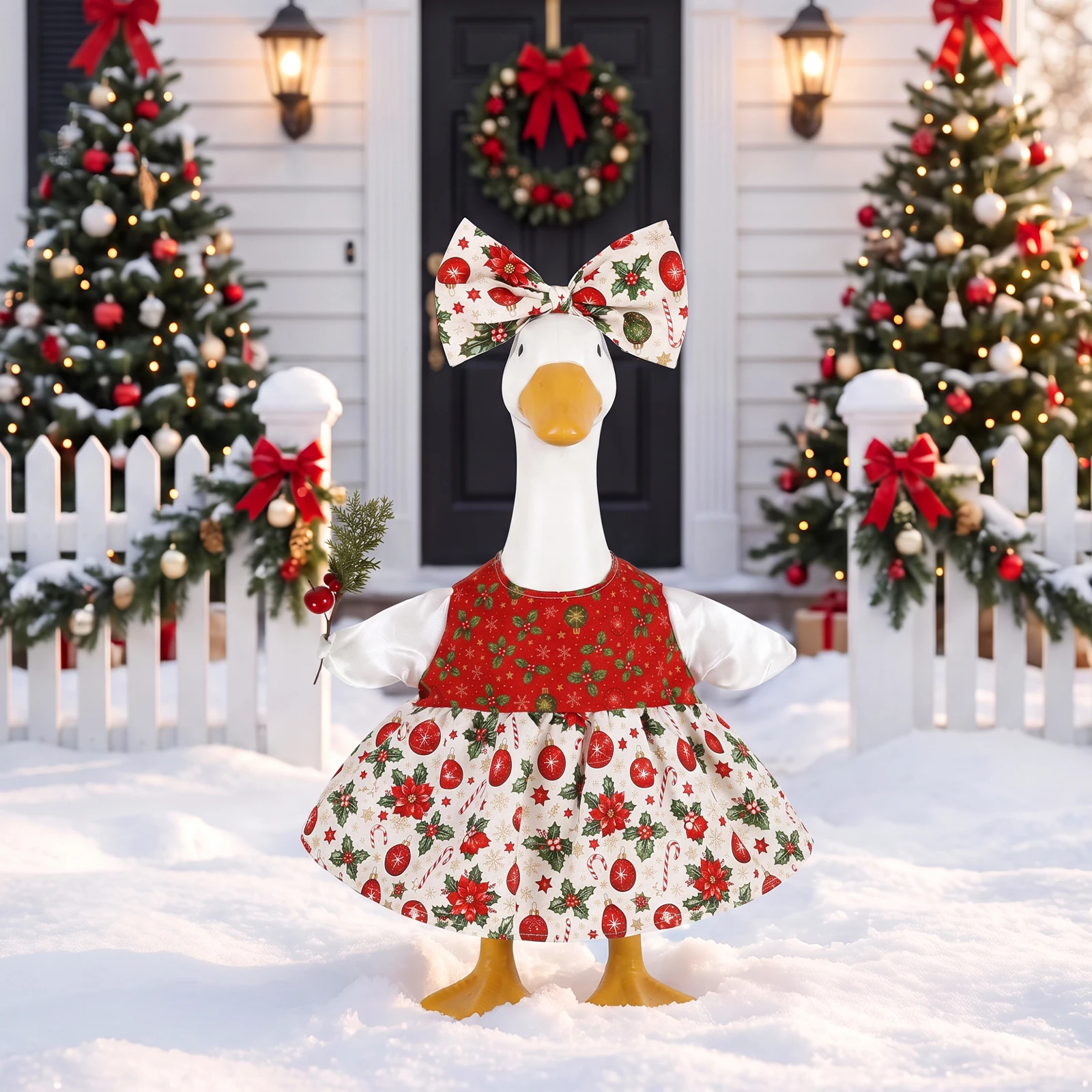 Christmas Theme Porch Goose Outfit 23