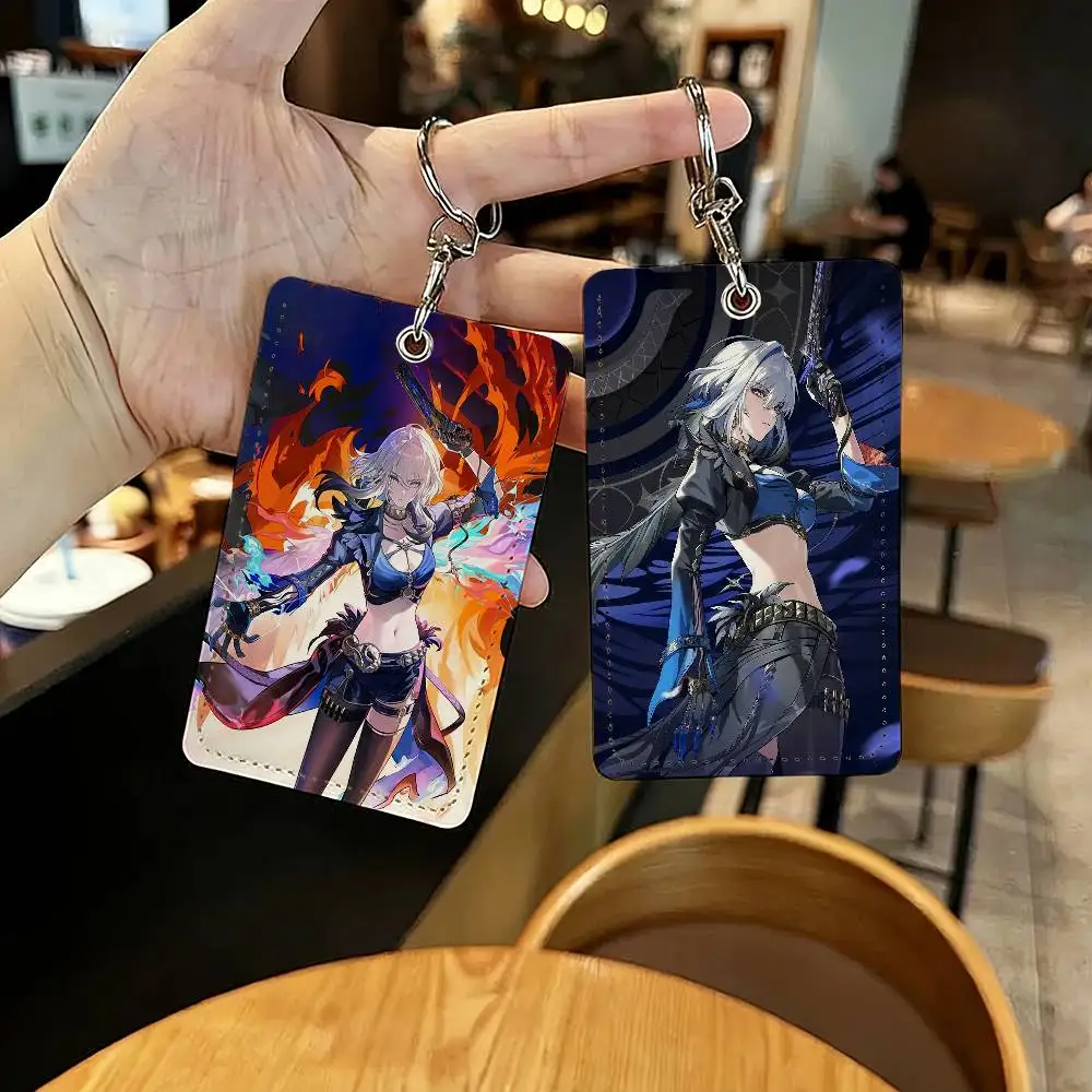 لعبة Wuthering Waves Galbrena حامل بطاقة المفاتيح حلقة رئيسية قفل الباب الوصول حافظة واقية للهدايا الأمنية #3