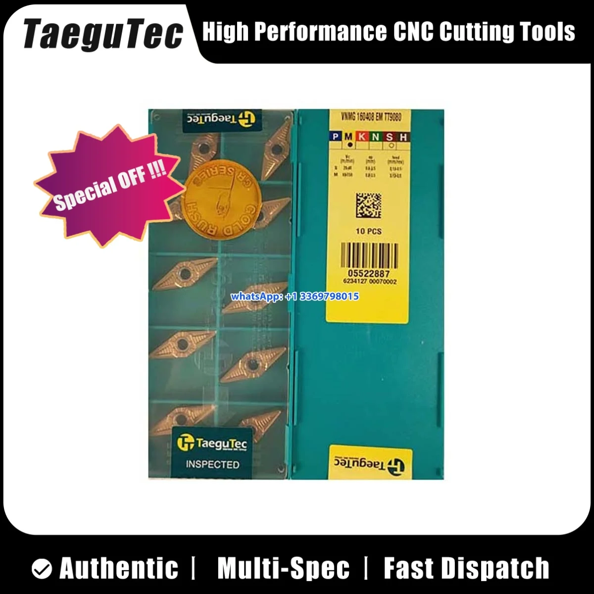 

TaeguTec 100% оригинал VNMG1604 04 08 WNMG0604 08 WNMG0804 04 08 12-EA EM PC TT9080 Токарная вставка