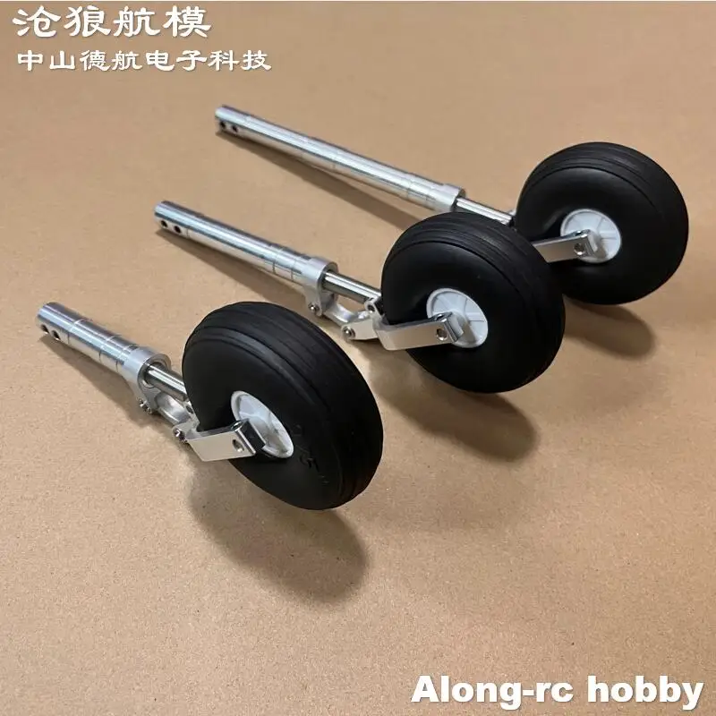 115mm to 205mm D4 or D5 Strengthened Damping Kneeling Landing Gear Worm Shock Tripod  for DIY 5-10kg RC Aircraft EDF Plane Parts