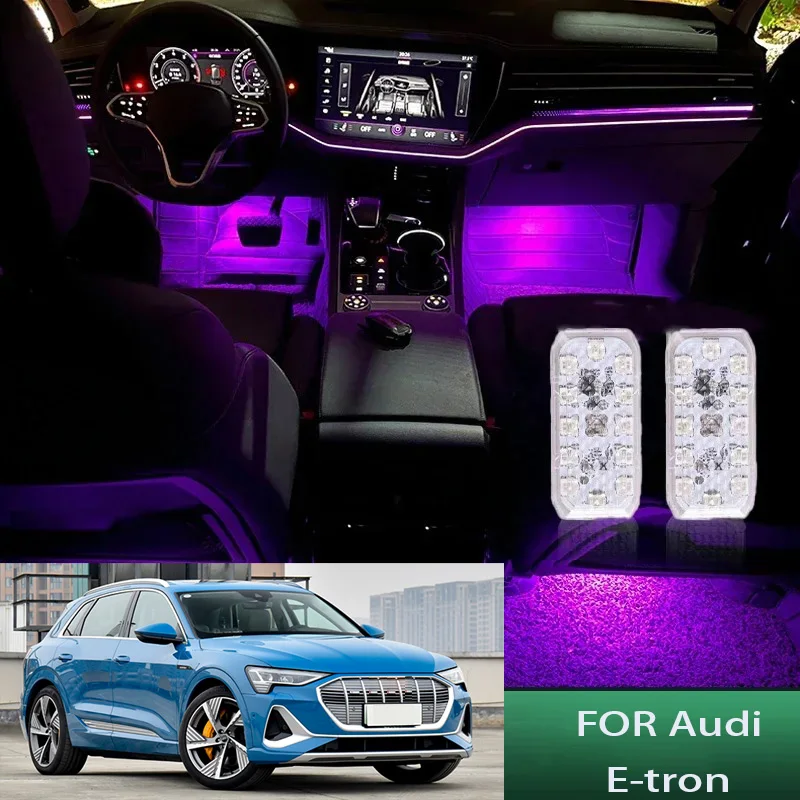 

FOR Audi-e-tron LED Car Interior Ambient Foot Light Atmosphere Decorative Lamps Party decoration lights Neon strips