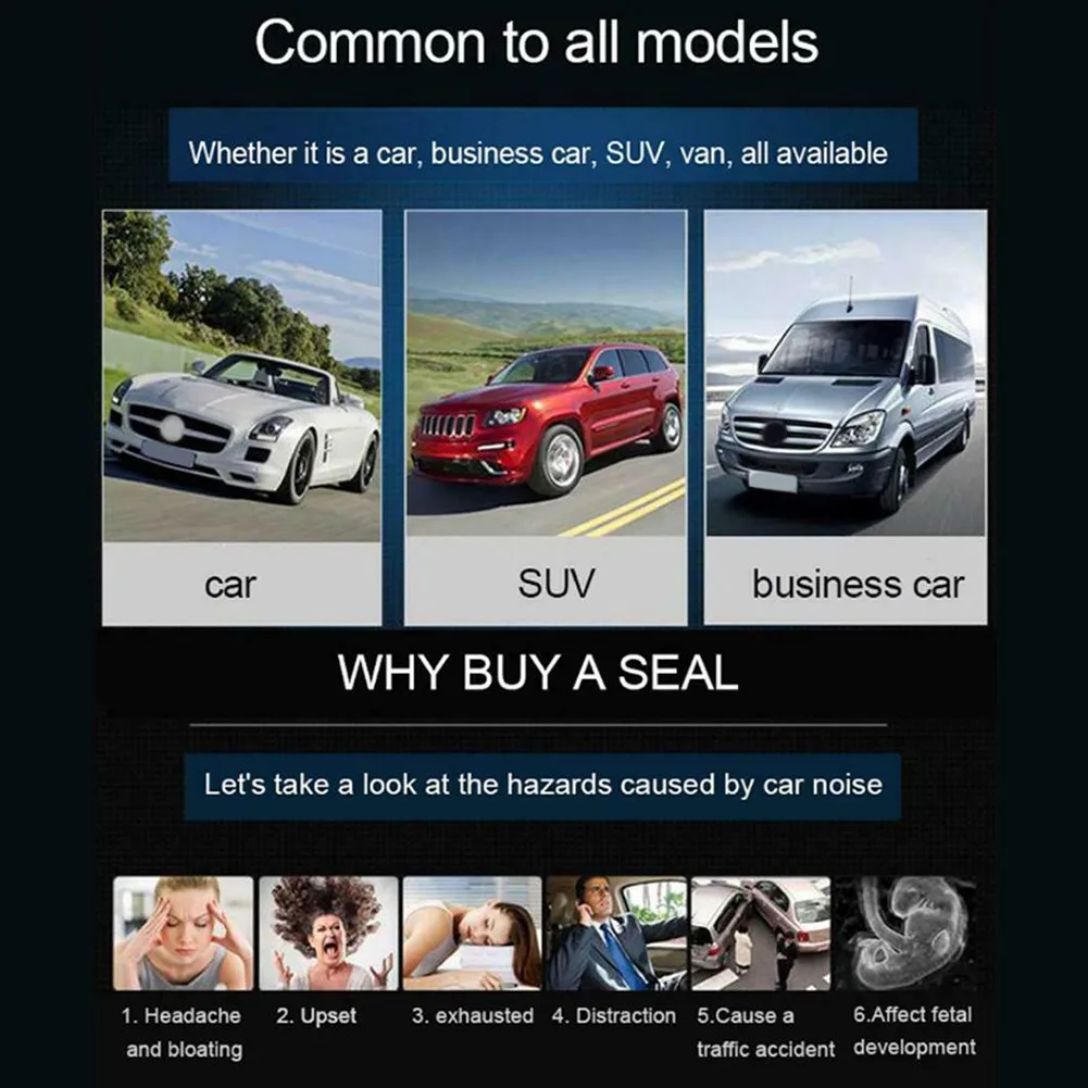 New High Quality Sealing Strip Accessories Hot Sale Fender For Car Front Rear Bumper Lip Headlight Rubber Sealed Strips