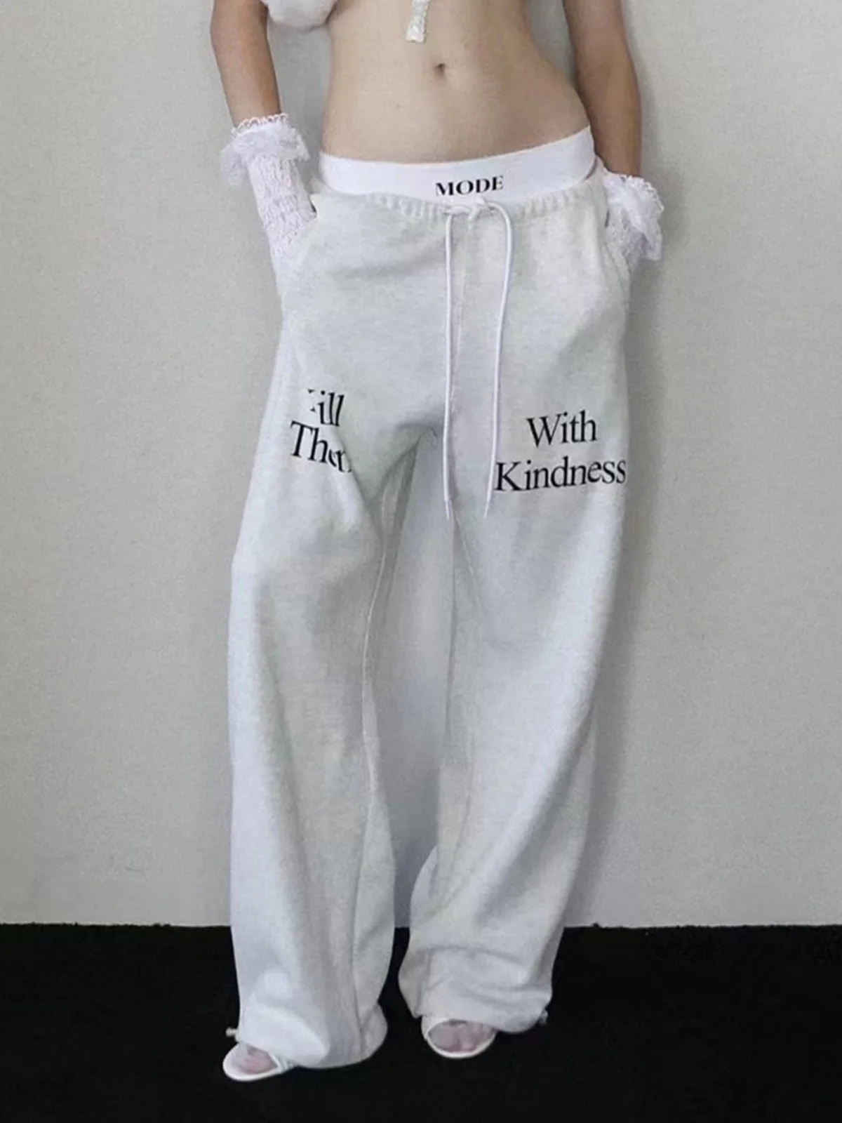 [Biezhi Chic]  Pants Women Sweatpants Sports Casual Dancing American vintage Cotton Casual Loose