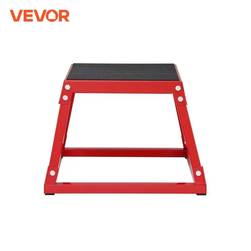 VEVOR 12/18 Inch Plyometric Jump Box Anti-Slip Fitness Exercise Step Up Box For Home Gym Training Conditioning Strength Training