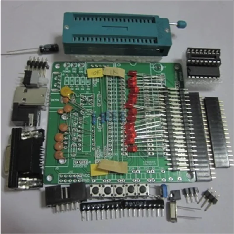 51/AVR MCU 개발 DIY 학습 보드 키트 세트 예비 부품 STC89C52