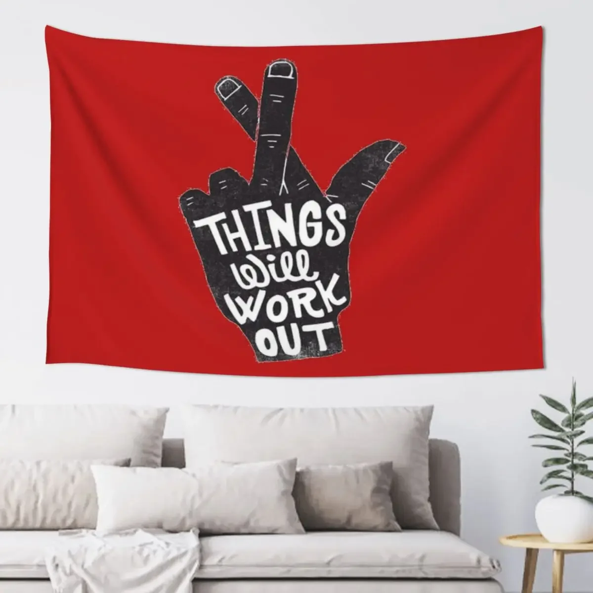 

Entrepreneur Gift: things Will Work Out Tapestry Wall Hanging Wall Room Design Tapestry