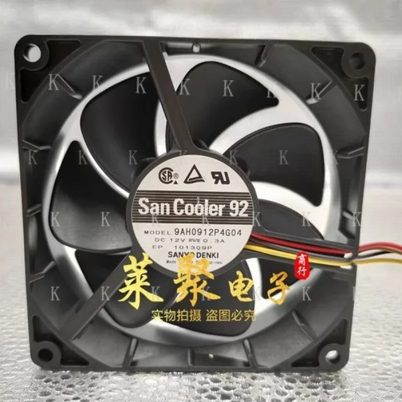 

C FOR SANYO 9AH0912P4G04 9025 DC12V 0.3A 9CM 4-Wire PWM Dual Ball Cooling Fan