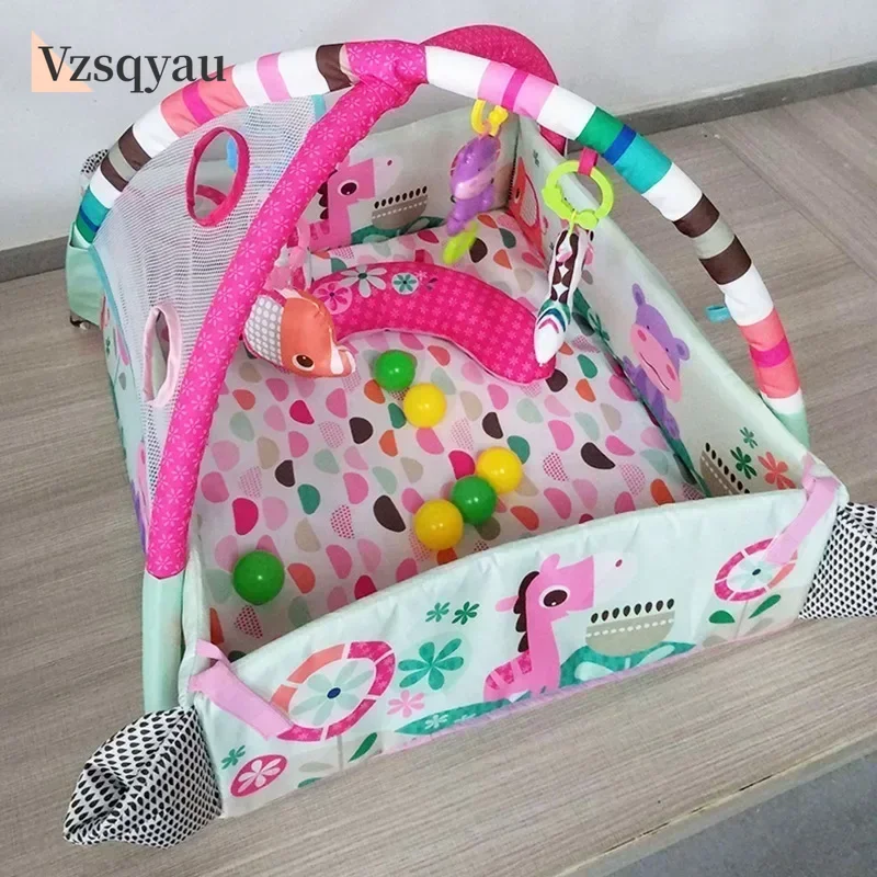 Baby Fitness Frame Crawling Game Blanket Multifunctional Educational Mats Fence Crawling Blanket Infant Rug Enlightenment Toys