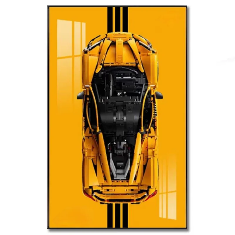 NEW Display Wallboard Suitable for LEGO 42172 McLaren P1 Technic building block car model Wall Mount Display box Photo Frame view 6