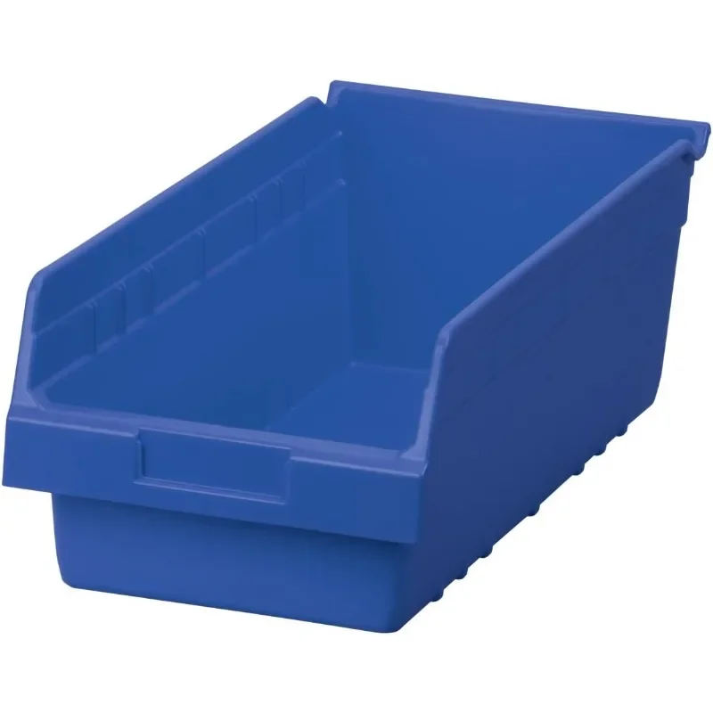 Plastic Nesting Storage Bin Box, (18-Inch x 8-Inch x 6-Inch),  (8-Pack)