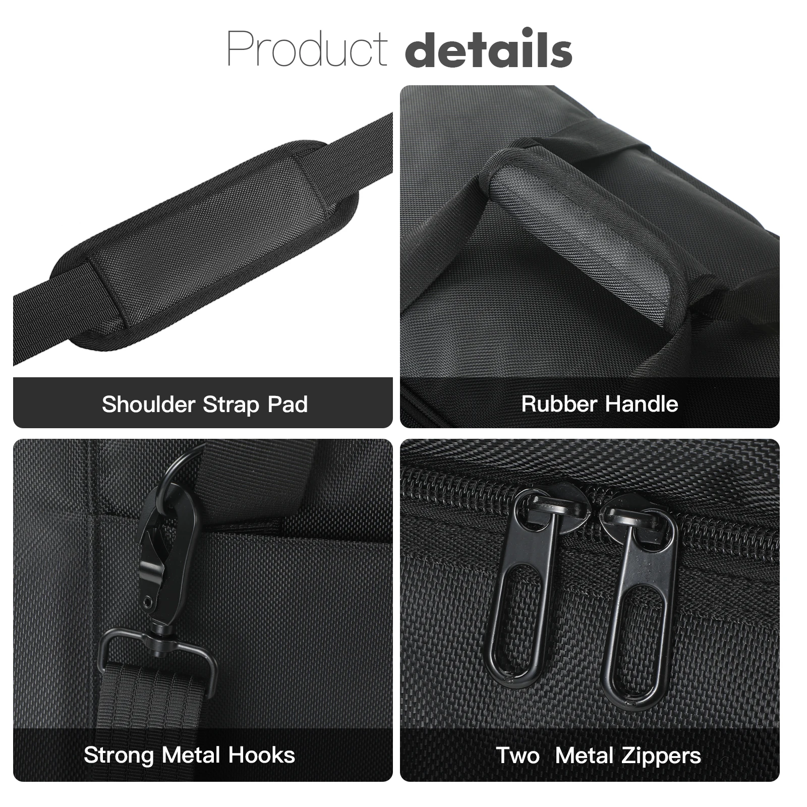 Carrying Case for Ecoflow Delta 3 Max Plus/3 Max Portable Power Station Storage Bag Waterproof Anti-drop w/Shoulder Strap/Handle