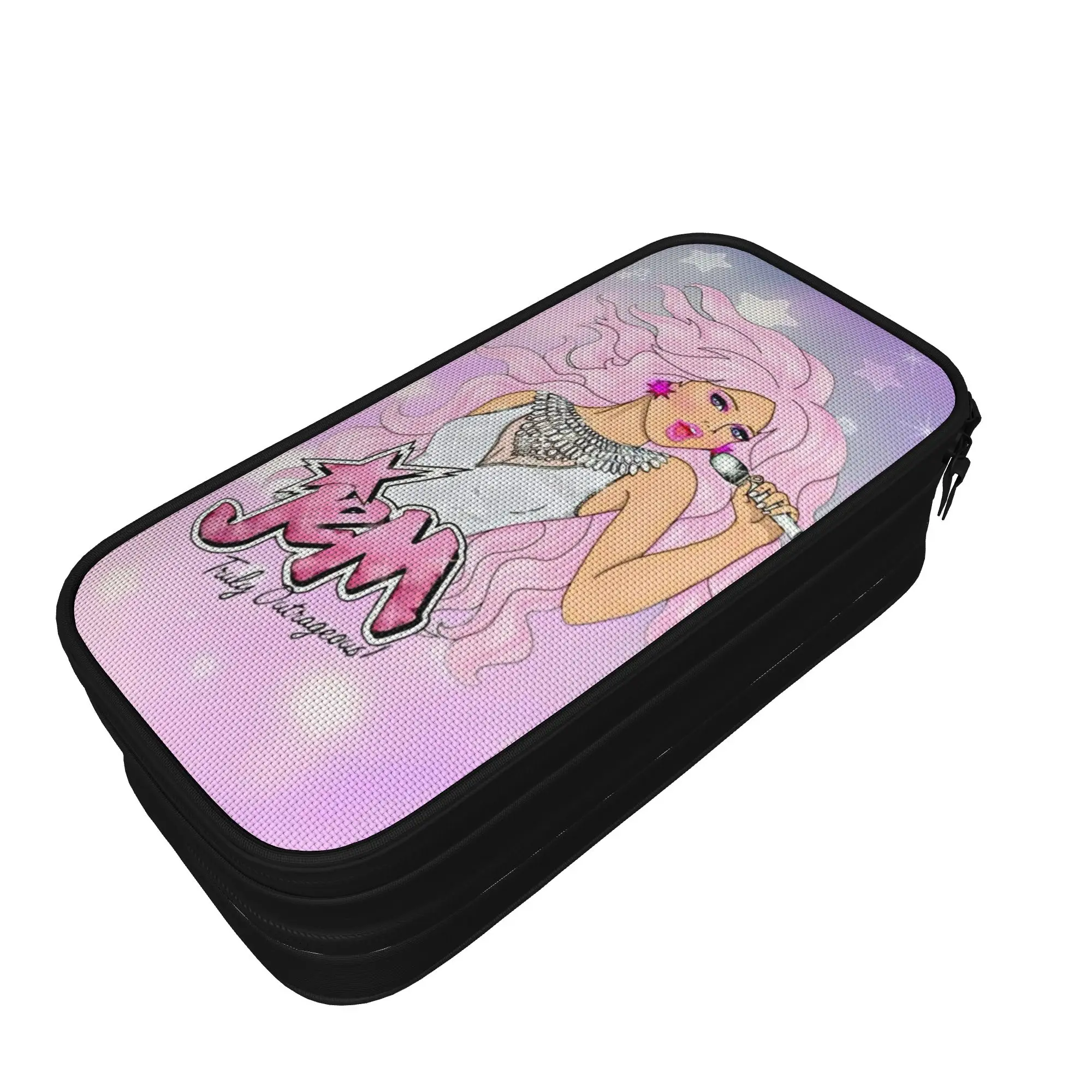 Jem And The Holograms Pencil Cases Creative   Pen Box Bags Kids Big Capacity Students School Gifts Pencilcases