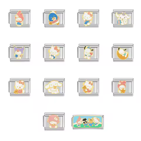 Italian Charm Store Italian Charm Bracelet 9mm Diy Cute Cat and Dog Series