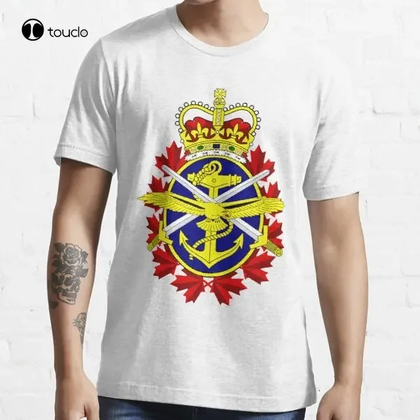 Canadian Forces Logo T-Shirt Tee Shirt Custom Aldult Teen Unisex Digital Printing Fashion Funny New Xs-5Xl