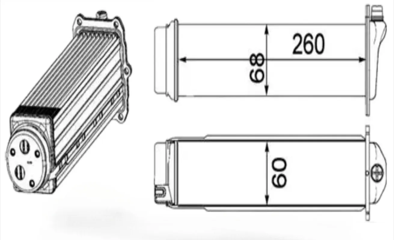 OE 06E145621M Auto Parts Cooling System Intercooler Charge Air Cooler for A4 A5 Q7