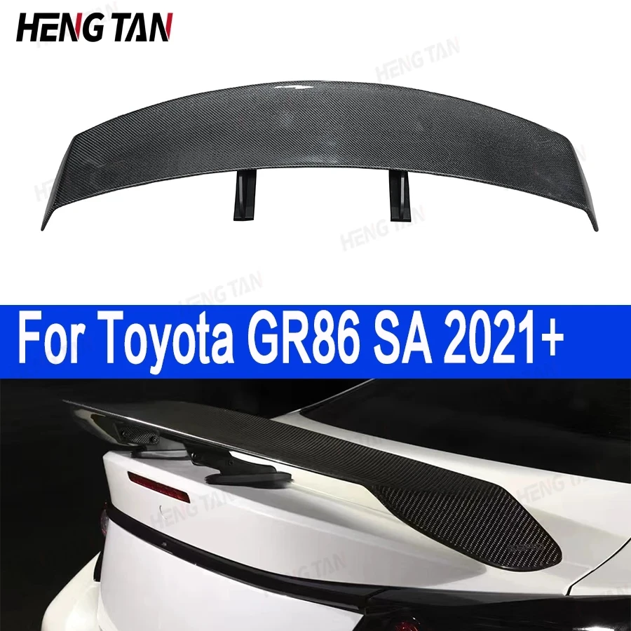 For Toyota GR86 Subaru BRZ 2020+ Carbon Fiber Tail fins Rear Trunk Spoiler Guide Wing Rear Wing Car Trunk Diverter SA Style