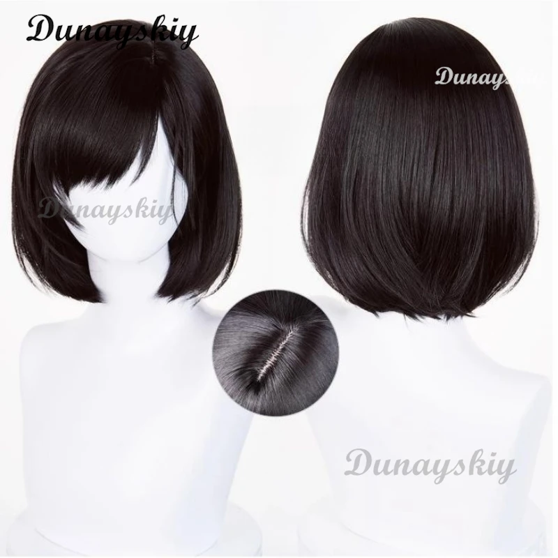 أزياء هيناكو شيميزيو الصامتة التأثيرية للنساء زي مدرسي علوي تنورة ربطة عنق جورب شعر مستعار لعبة هيل الهالوين لعب الأدوار