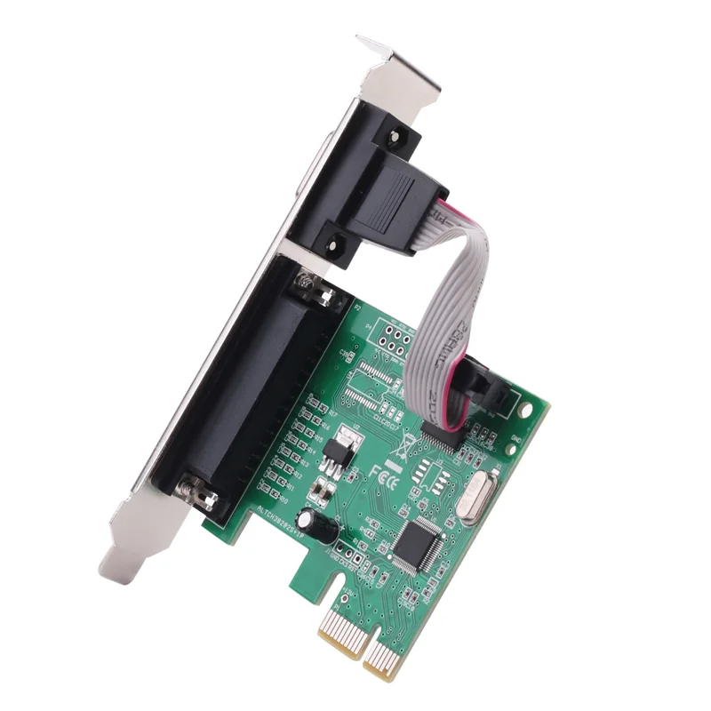 Port série RS232 RS-232, imprimante COM et DB25, Port parallèle LPT vers PCI-E, adaptateur de carte PCI Express, convertisseur, puce WCH382L