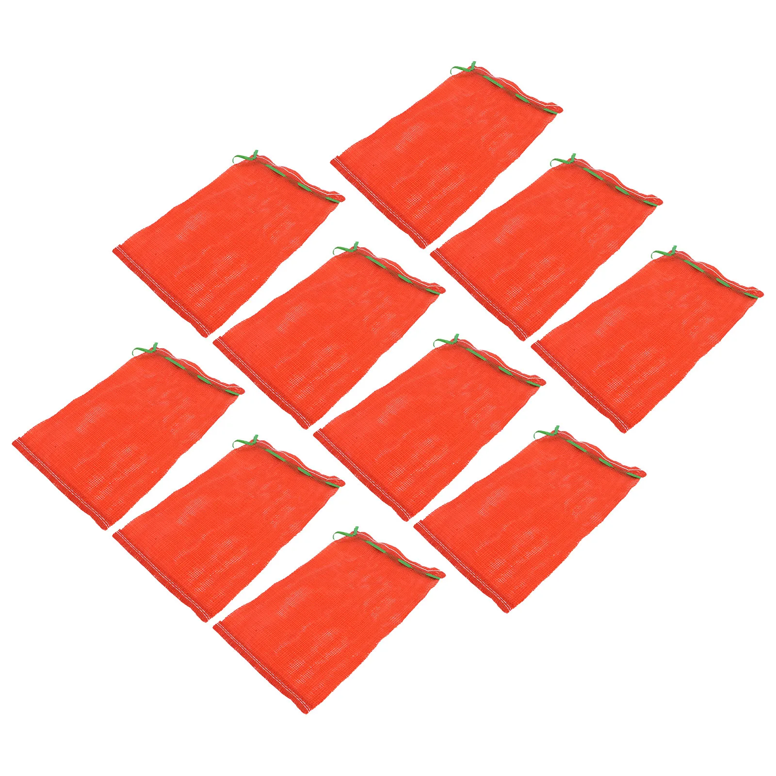 

10Pcs Large Capacity Mesh Produce Bags Reusable Washable for Kitchen Storage Onions Potatoes Fruit and Vegetable Hanging Bag