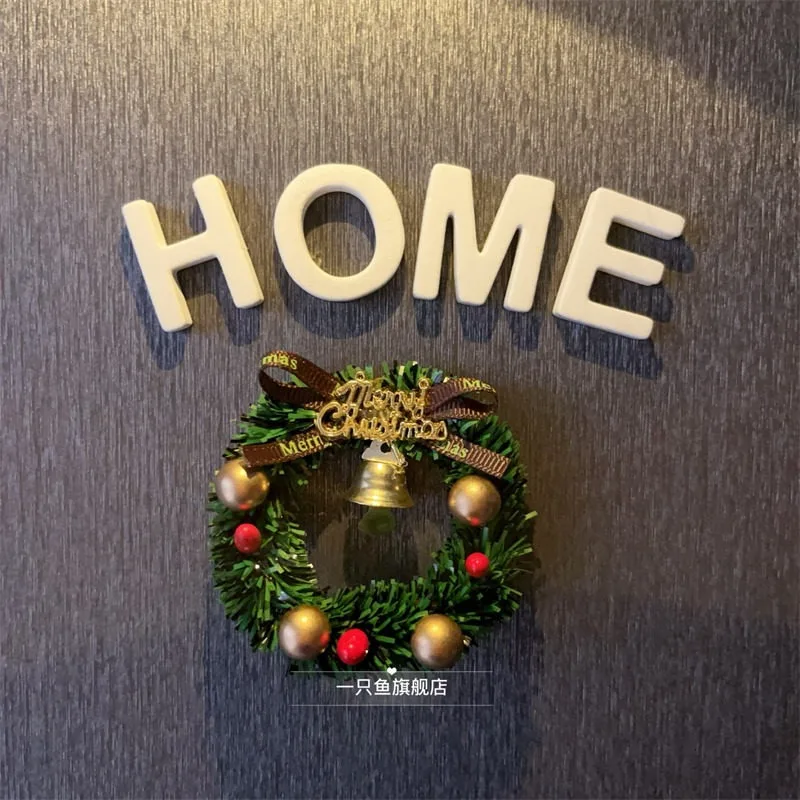 New products in winter 2026 Merry Christmas Mini Coffee Light Creative Magnetic Refrigerator Sticker Home Decoration Sticker