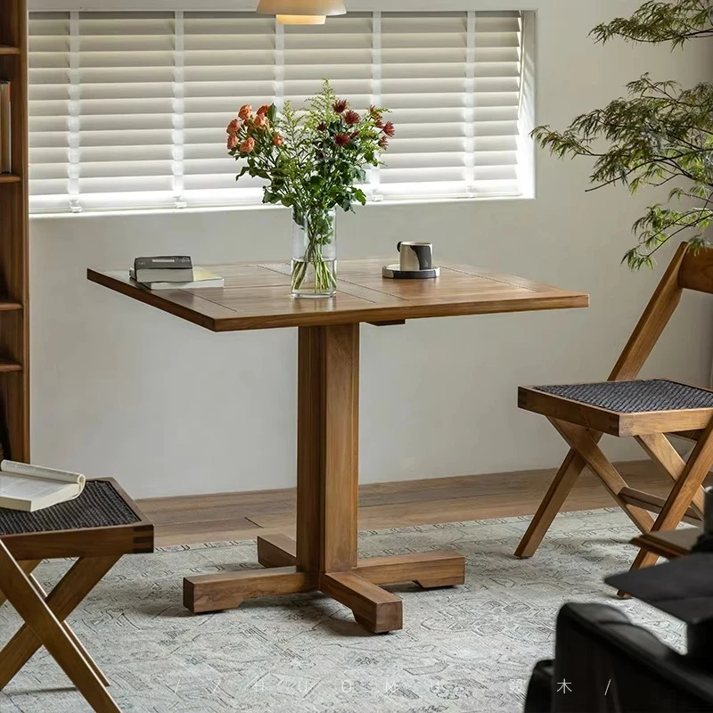 Luxury Furniture Teak Wood Dining Table High Quality Restaurant Furniture Dining Table