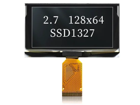 2.7-inch OLED custom LCD screen with full viewing angle 128x64 serial port screen SSD1327 driver