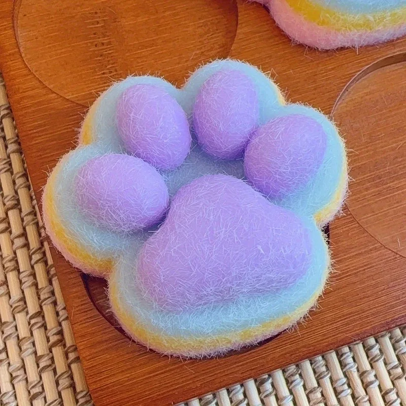 

Cute Mochis Sticky Cat Paw Taba Squishy Sensory Games for Children Anxiety Mini Toys Fufu Squishy Cat Anti Stress Relief Toy