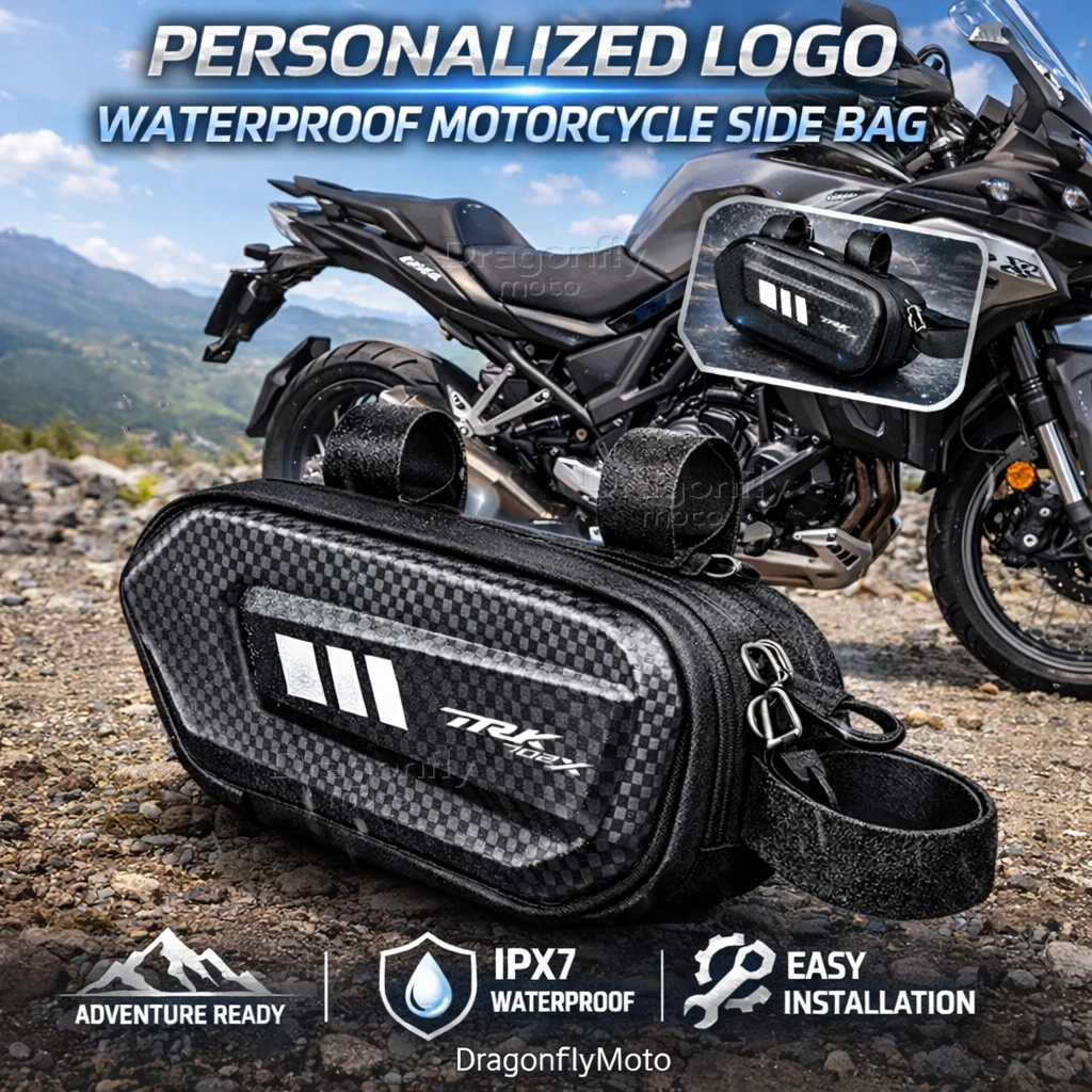 For Benelli TRK702X TRK 702X Trk 702x Motorcycle Side Bag Personalized Logo Waterproof Hard Shell Saddlebag