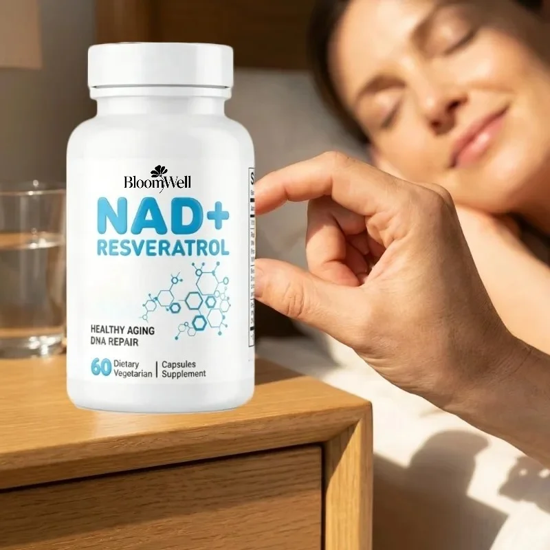 NAD+complex 500mg, Resveratrol Cell Repair, Anti-aging, Antioxidant 60 Capsules