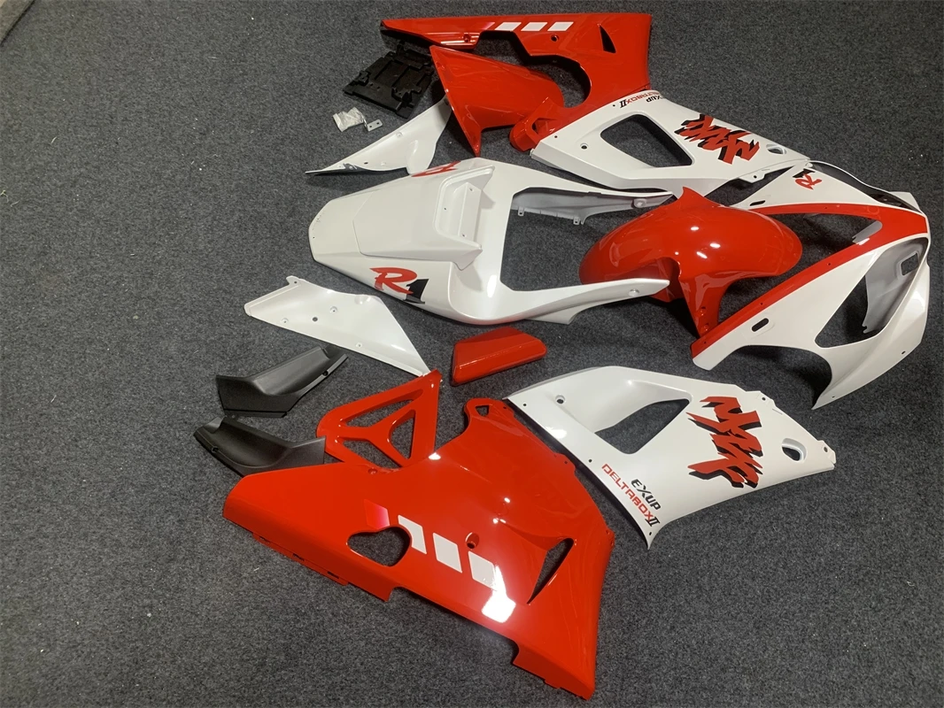 Injection Fairings For Yamaha YZF1000  R1 98 99 00 01 YZF-R1 1998 1999 2000 2001 ABS Plastic Motorcycle Red white Fairing Kit