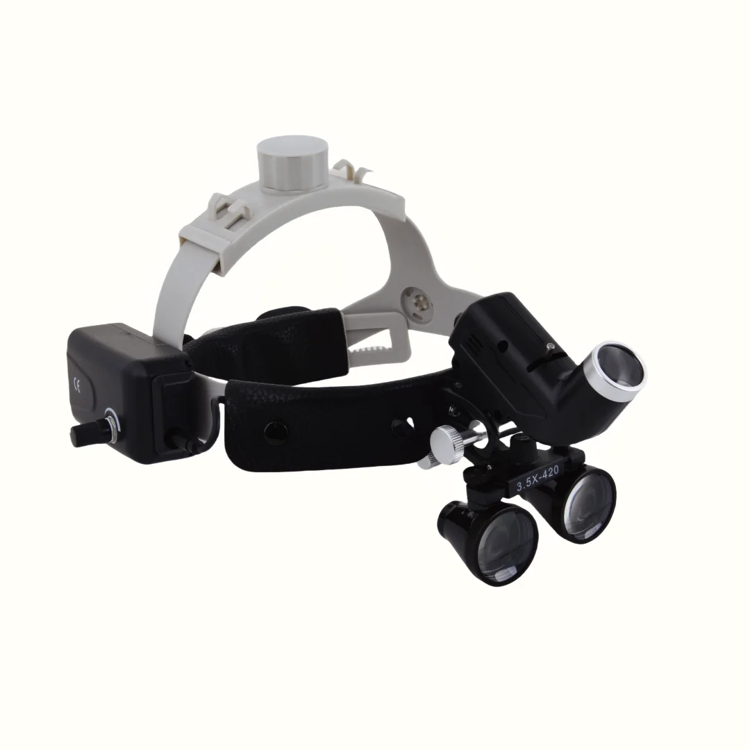 2.5X/3.5X Dental Surgical Headband Headlight with Loupes Binocular Magnification for Precision Procedures