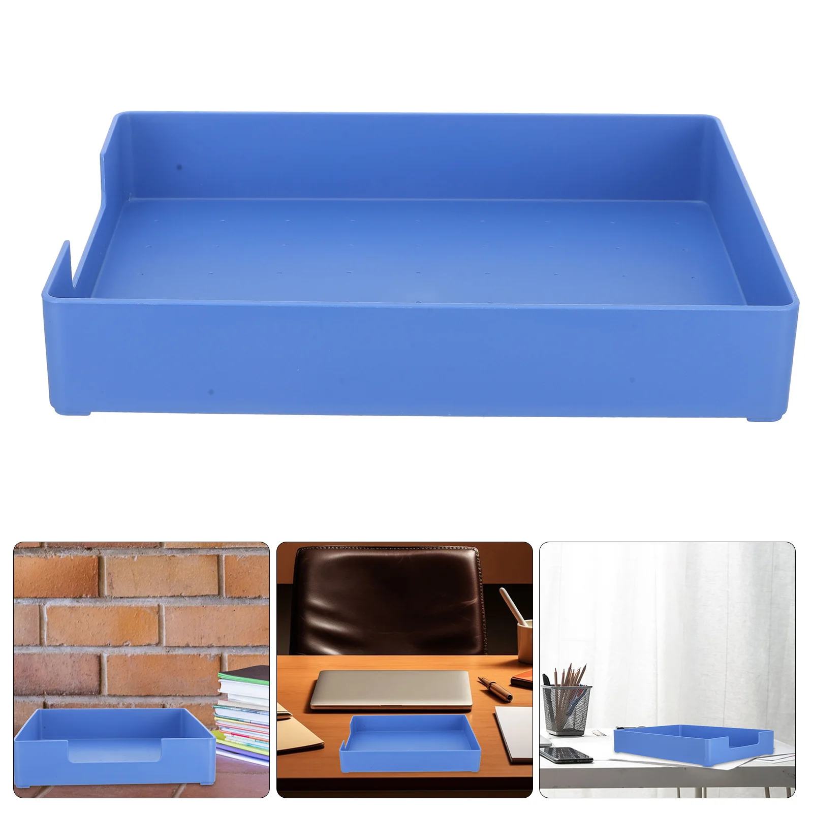 

A4 File Storage Box Plastic Paper Tray for Desk Home Use Organizer Sundries Storage Box Multifunctional Desktop Container Simple