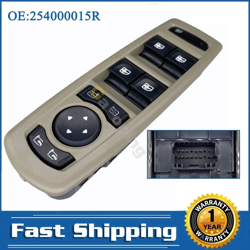 For Renault Fluence Laguna Megane 3 2008 - 2016 Power Master Electric Window Regulator Control Switch 254000015R Car accessories