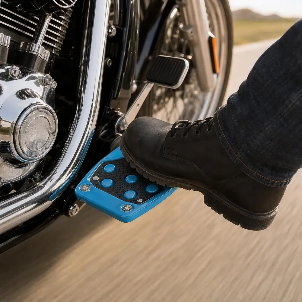 Universary Nonslip Motorcycle Footrest Foot Peg Multicolor Aluminum Alloy Brake Pedal Motorcycle Antislip Brake Pedal Cover