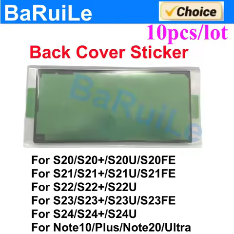 10pcs Back Adhesive For Samsung Galaxy S20 S21 S22 Ultra S23 FE S24 Plus Note20 Note20U FRear Battery Cover Sticker Tape Glue