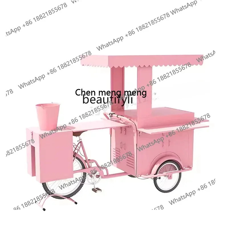 Multifunctional dining car Mobile snack market Mobile car stall trolley